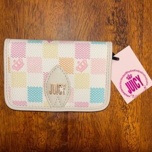 Juicy Couture Pastel Checkered Wallet